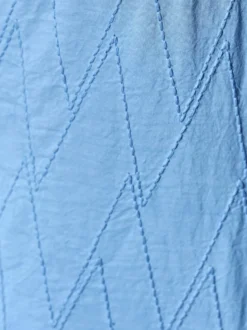 Baumwollbluse mit Lochstickerei