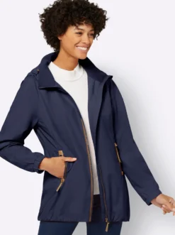 Übergangsjacke in Microfaser-Qualität