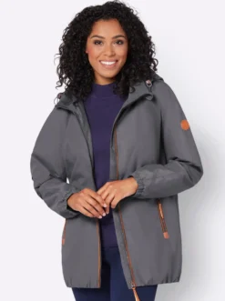 Übergangsjacke in Microfaser-Qualität