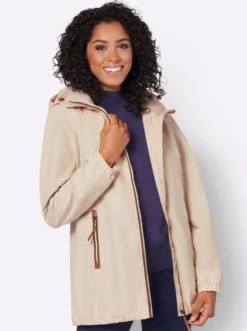 Übergangsjacke in Microfaser-Qualität