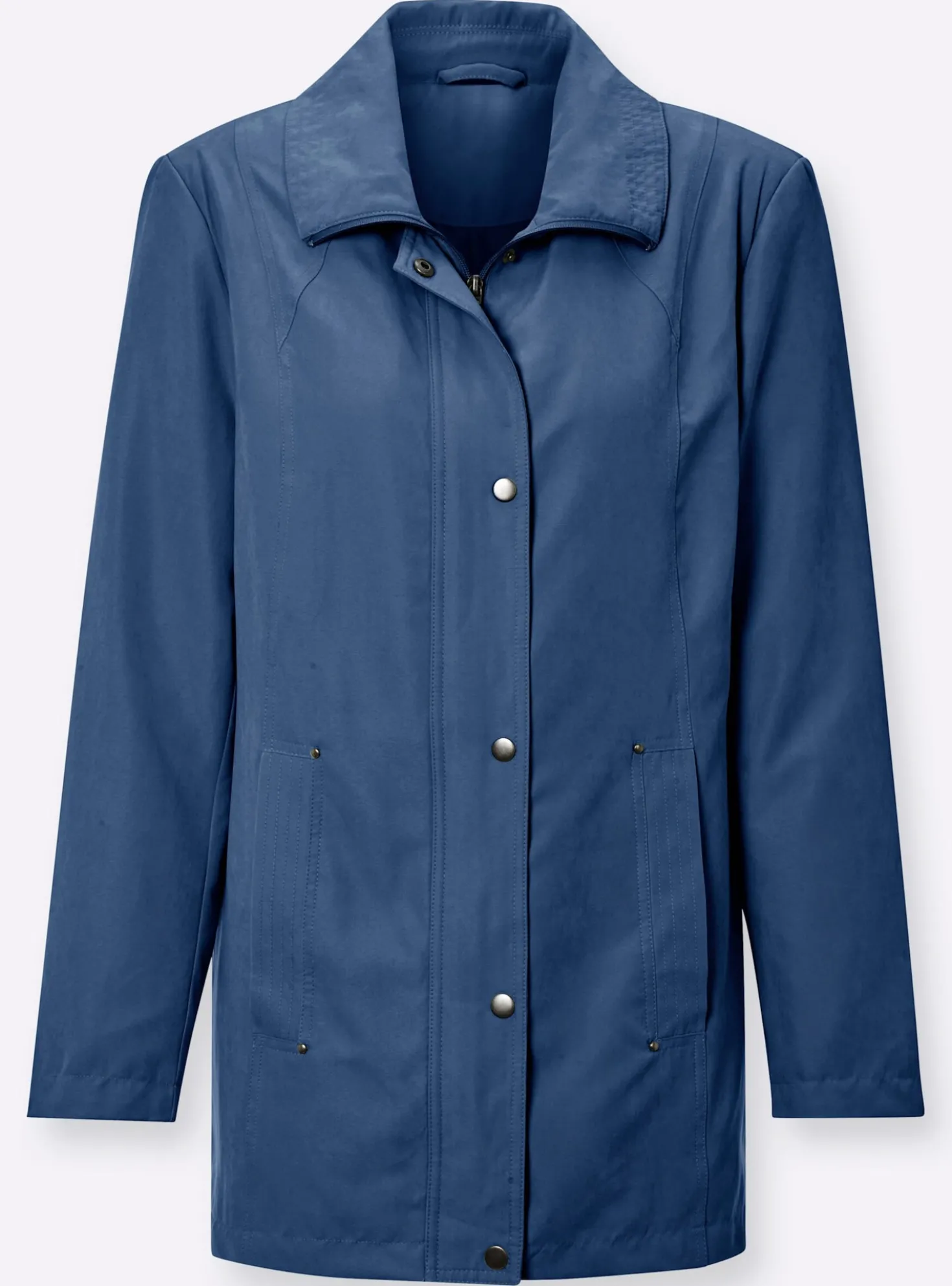 Übergangsjacke in Veloursleder-Optik