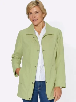 Übergangsjacke in Veloursleder-Optik