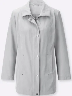 Übergangsjacke in Veloursleder-Optik