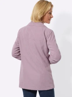 Übergangsjacke in Veloursleder-Optik