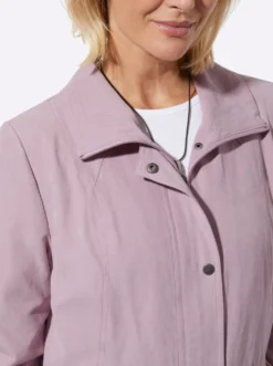 Übergangsjacke in Veloursleder-Optik