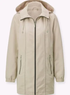 Übergangsjacke mit abknöpfbarer Kapuze