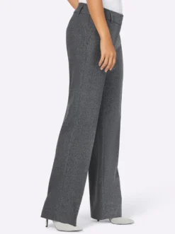Bügelfaltenhose in Melange-Look