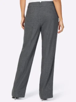 Bügelfaltenhose in Melange-Look