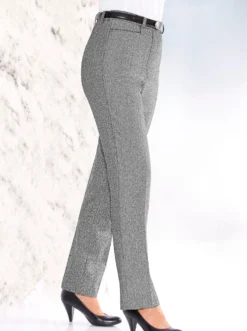Bügelfaltenhose mit Taillenabnähern