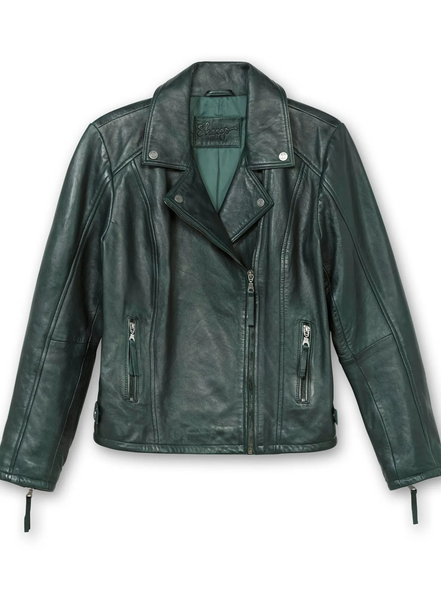 Bikerjacke aus weichem Lammnappa-Leder