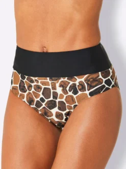 Bikini-Slip im Animal-Dessin