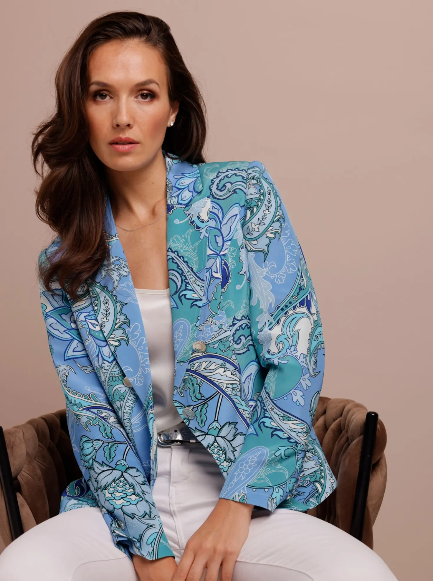 Blazer aus reiner, edler Seide