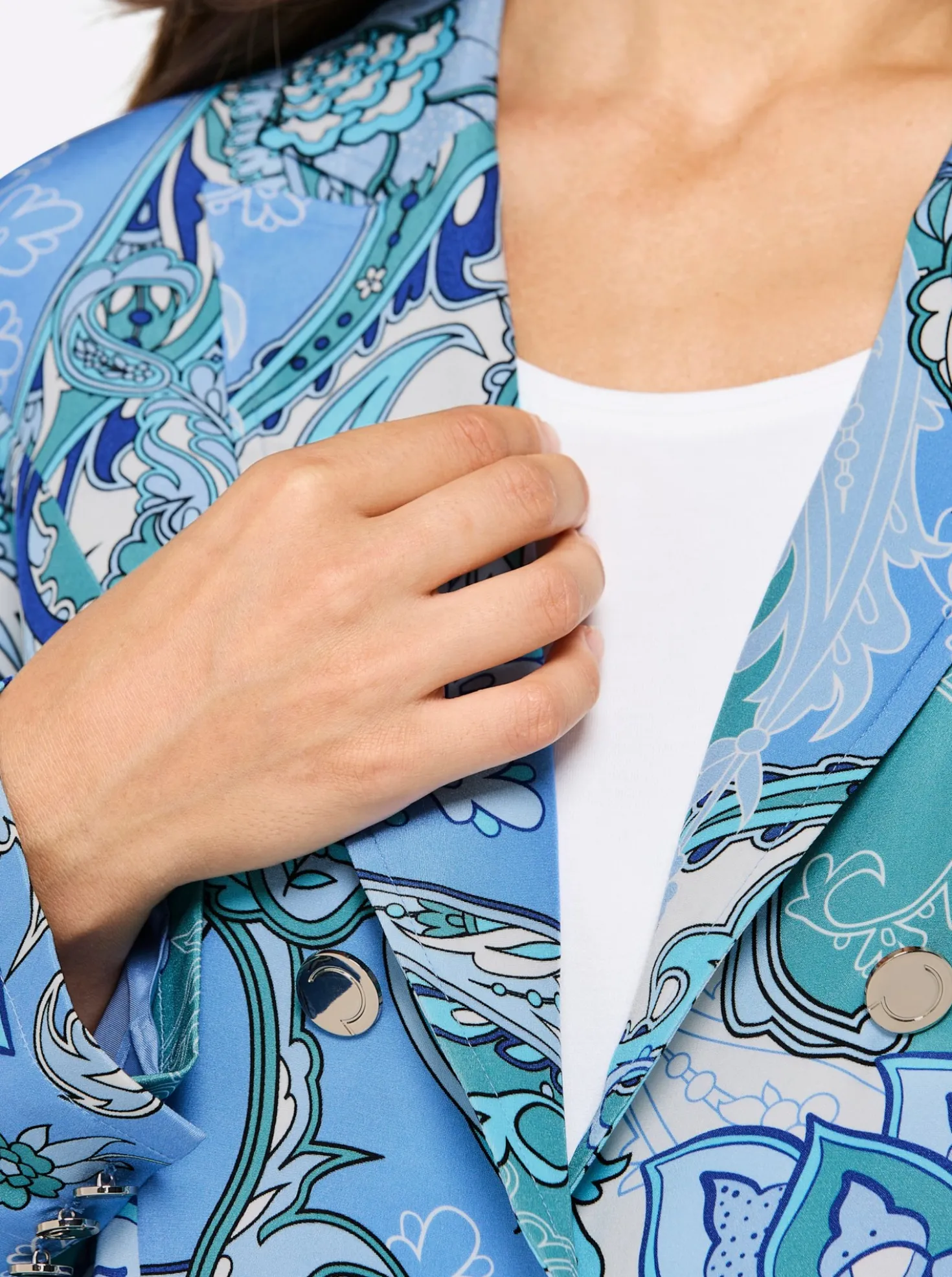 Blazer aus reiner, edler Seide