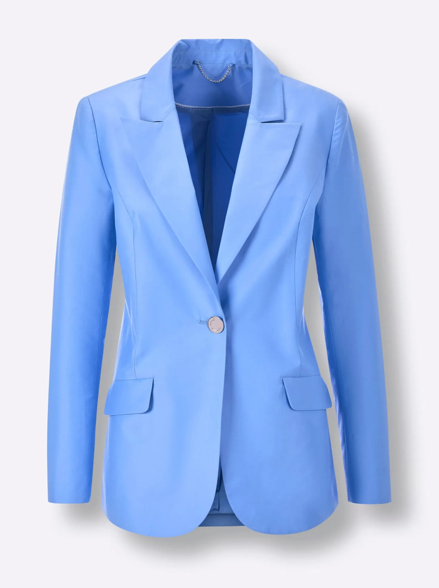 Blazer in Baumwoll-Seiden-Mischung