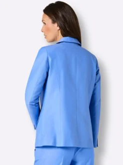 Blazer in Baumwoll-Seiden-Mischung