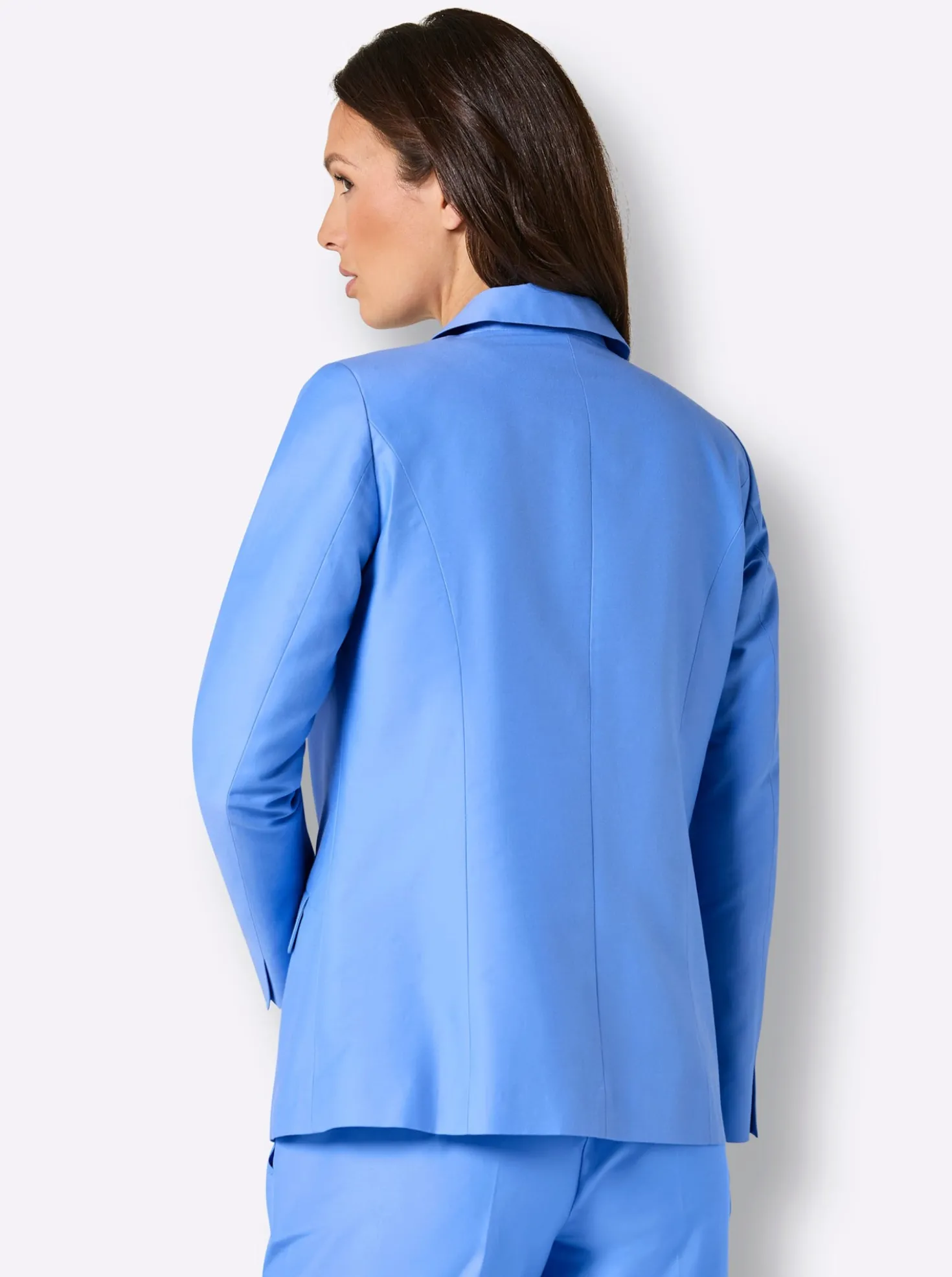 Blazer in Baumwoll-Seiden-Mischung