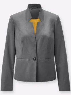 Blazer mit Knöpfen in Horn-Optik