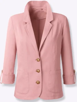 Blazer mit Knöpfen in Horn-Optik