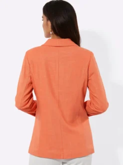 Blazer mit Leinen-Anteil