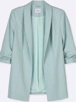 Blazer mit Nadelstreifen und 3/4-Arm