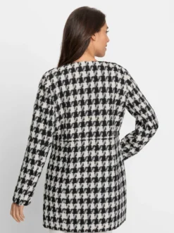 Blazer mit Pepita-Dessin