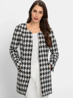 Blazer mit Pepita-Dessin