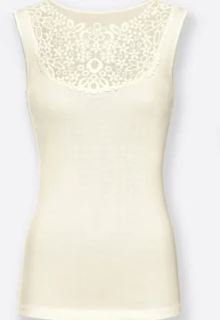 Blazershirt mit Spitzeneinsatz