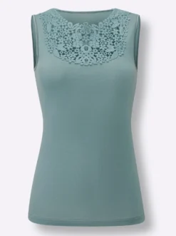Blazershirt mit Spitzeneinsatz
