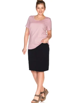 Bleistiftrock aus Stretch-Twill