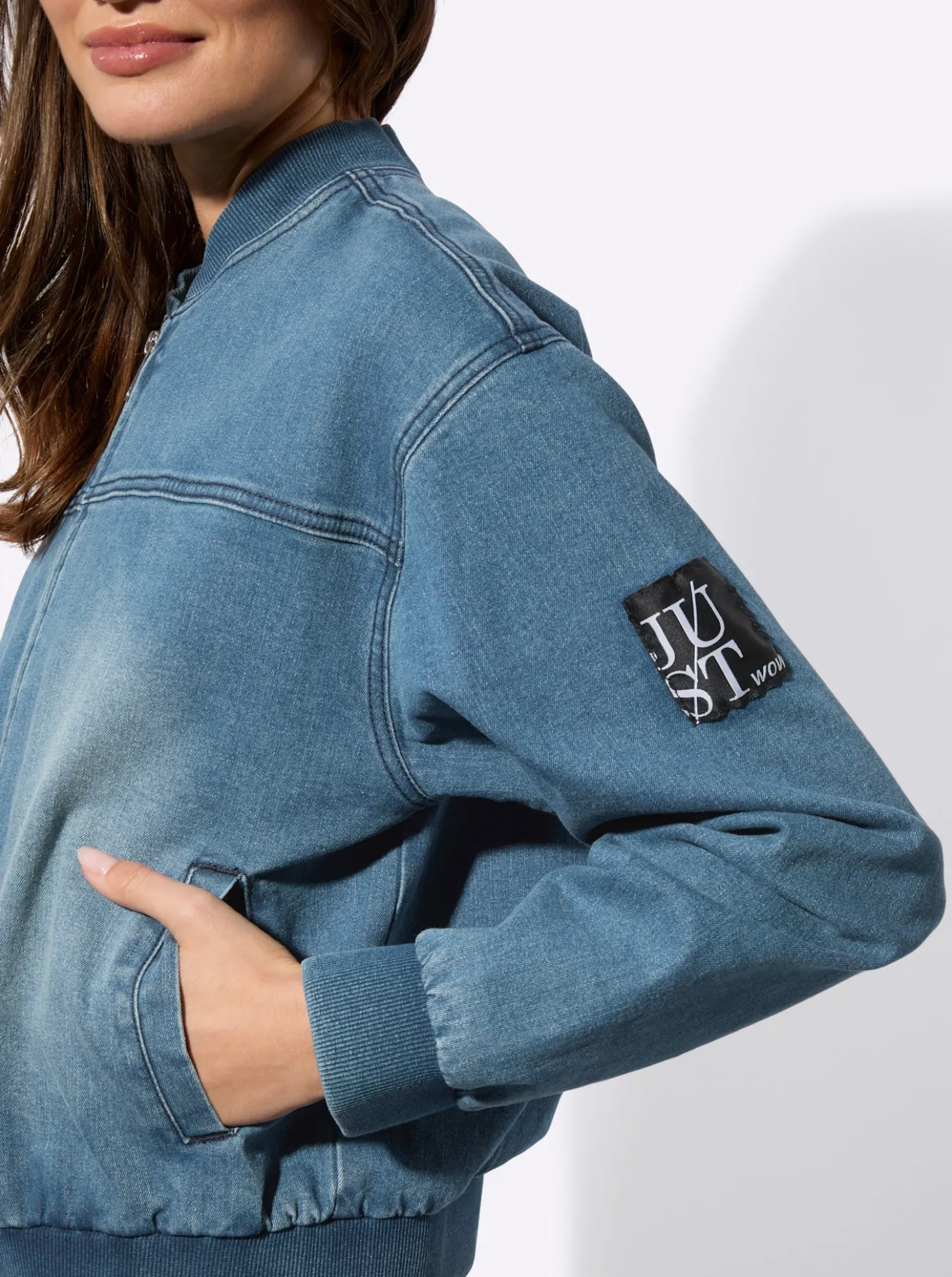 Blouson in Denim-Qualität