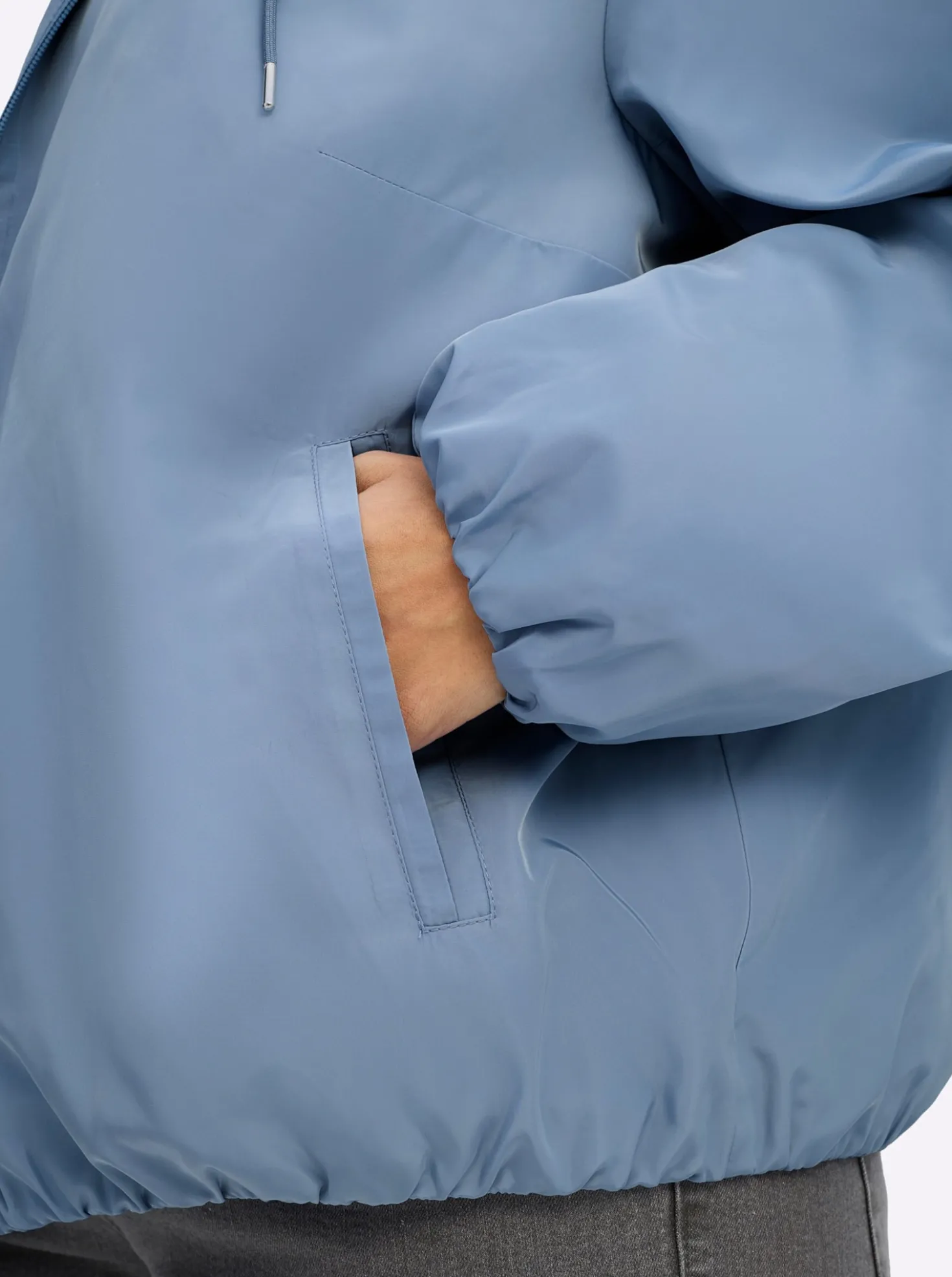 Blouson mit Kapuze und Gummibund