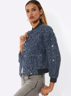 Blouson mit schimmernden Pailletten