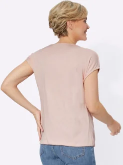 Blusenshirt mit elastischem Saum