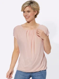Blusenshirt mit elastischem Saum