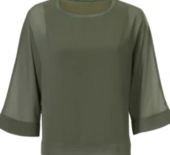 Blusenshirt mit Fledermausärmeln