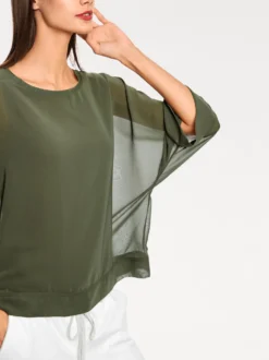 Blusenshirt mit Fledermausärmeln