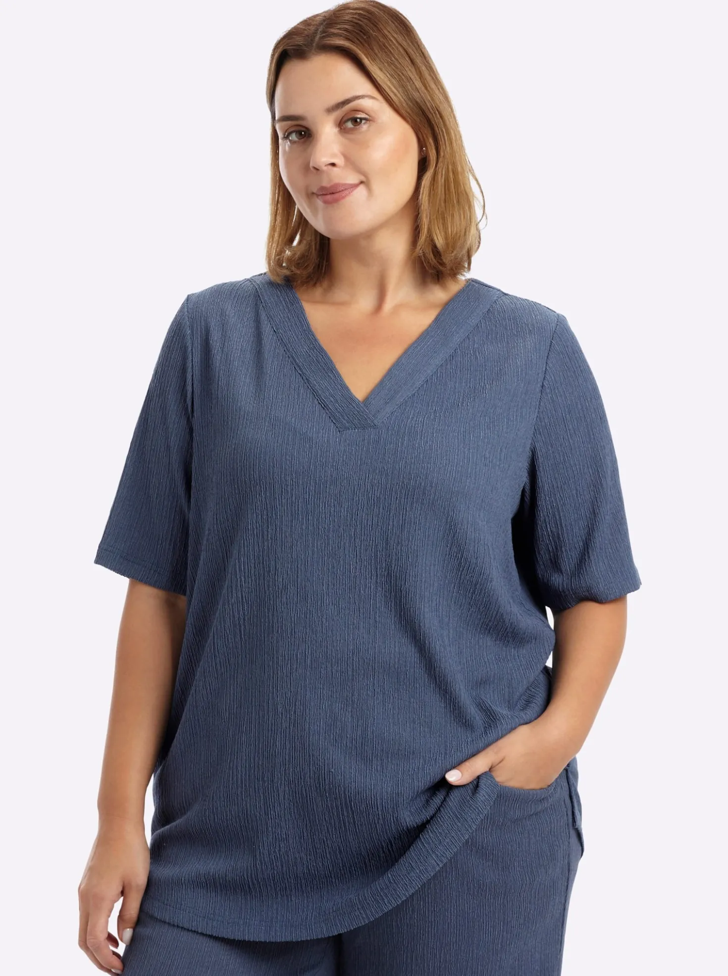 Blusenshirt mit Halbarmen