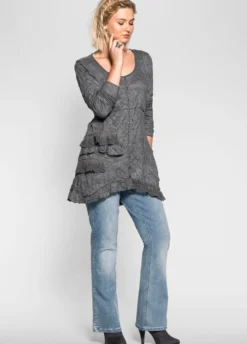 Bootcut-Jeans im Used-Look