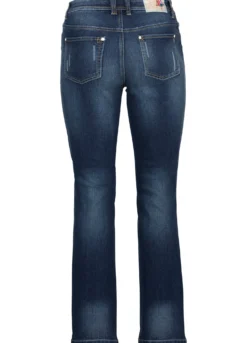 Bootcut-Jeans im Used-Look