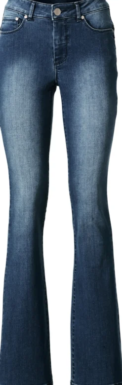 Bootcut-Jeans mit Bauchweg-Effekt