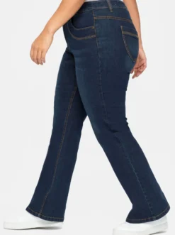 Bootcut-Jeans mit innen regulierbarer Bundweite
