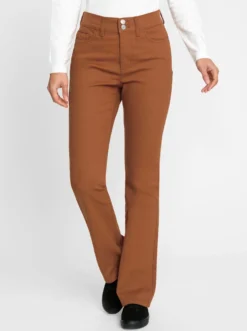 Bootcut-Jeans mit Push-up-Effekt