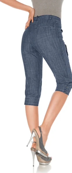 Caprihose aus Baumwoll-Stretch