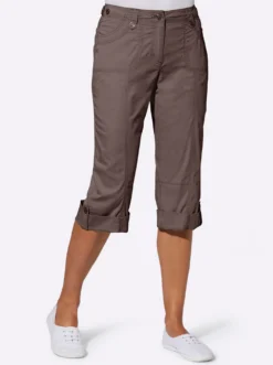 Caprihose mit verstellbarem Bund