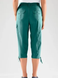 Caprihose mit weitenverstellbarem Saum