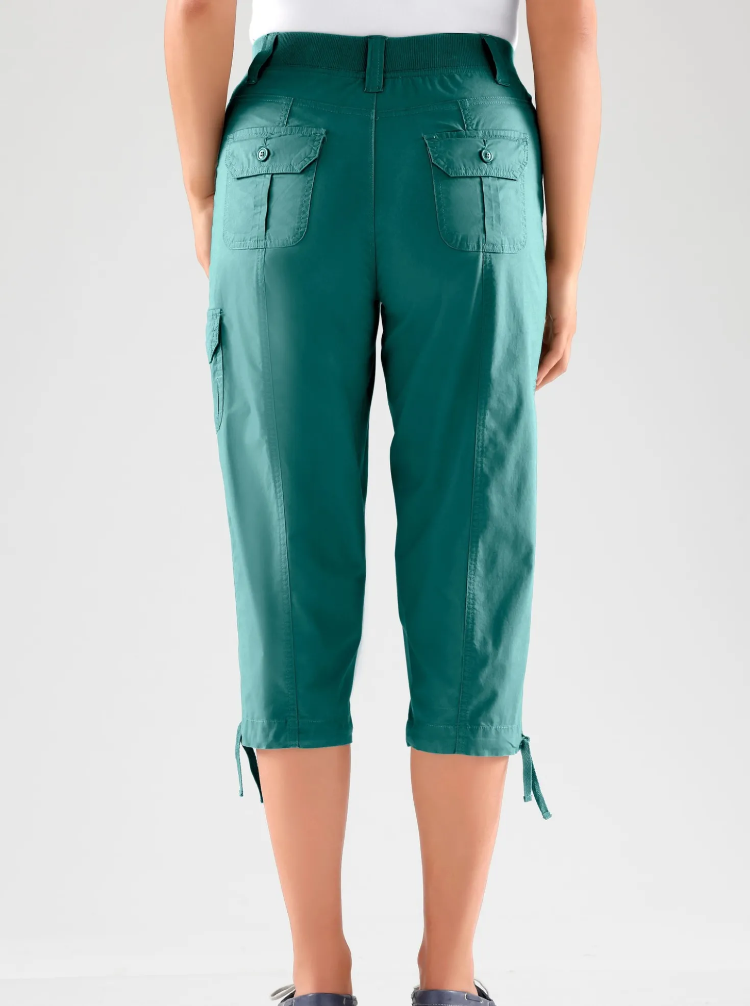 Caprihose mit weitenverstellbarem Saum