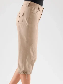 Caprihose mit weitenverstellbarem Saum