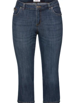 Caprijeans mit Krempelfunktion
