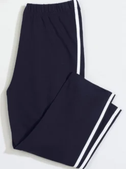 Caprileggings mit kontrastfarbigen Paspeln