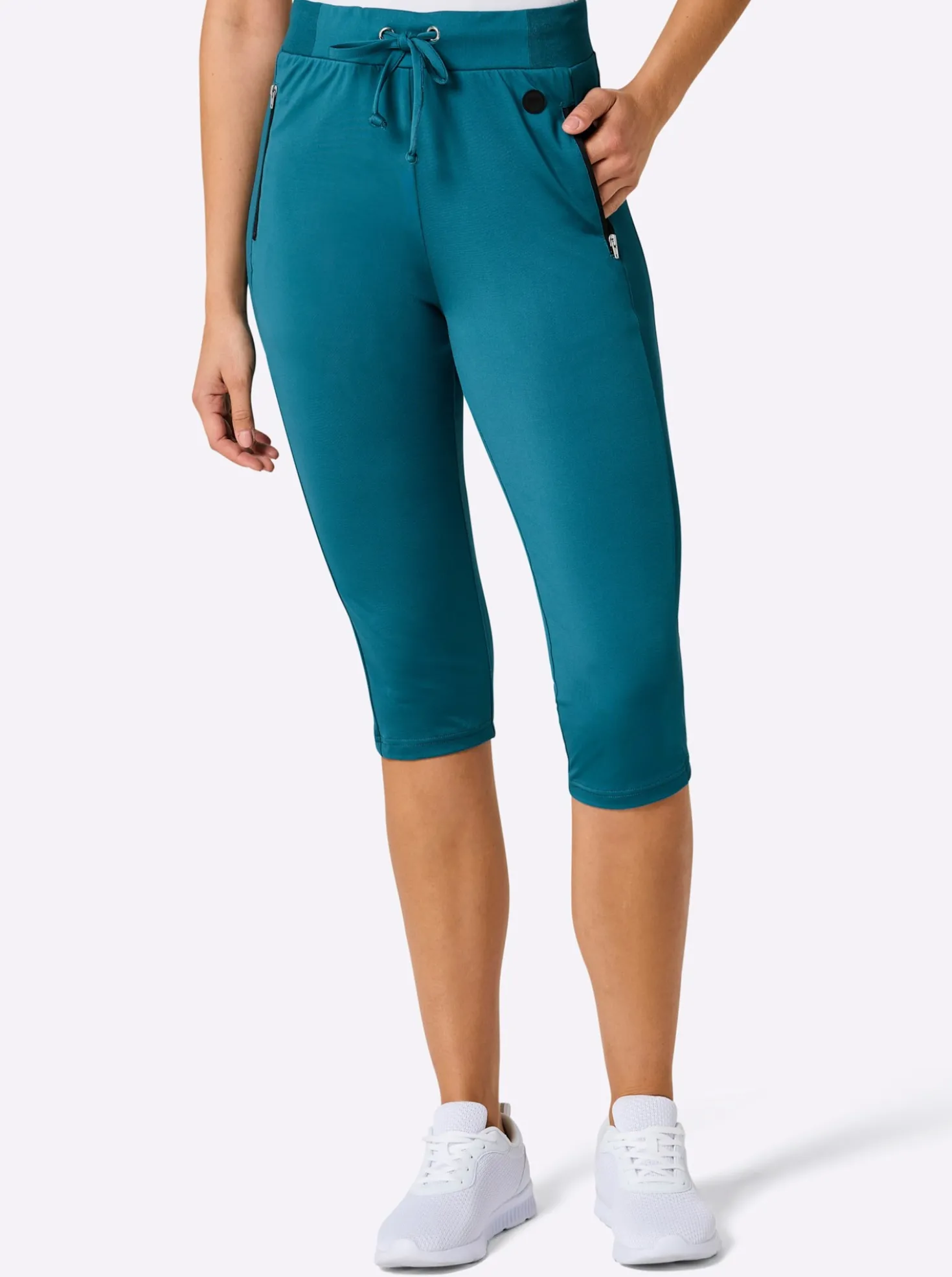 Caprileggings mit Teil-Dehnbund